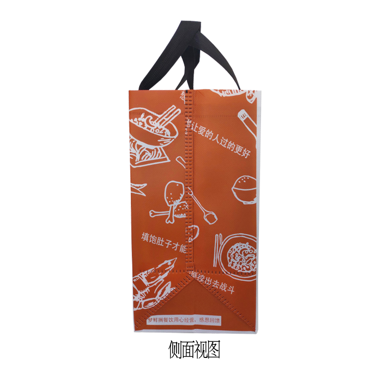 花甲粉環(huán)?？觳桶b袋側視圖